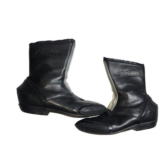Alpinestars Articolo 76 Leather Gore-Tex Motorcycle Riding Black Boots EU39 US 6 - Picture 1 of 12